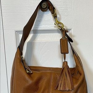 Coach leather shoulder purse
